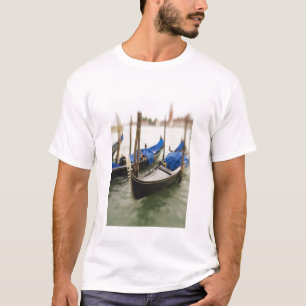 Camiseta Itália, Veneza, Foco Seletivo de Gondola na