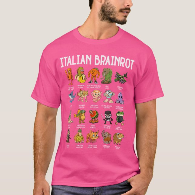 Camiseta Italian Brainrot Italian Brainrot Piadas engraçada (Frente)