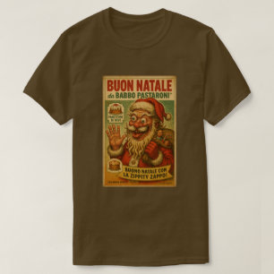 Camiseta Italian Brainrot Papai Pastaroni Buon Natale