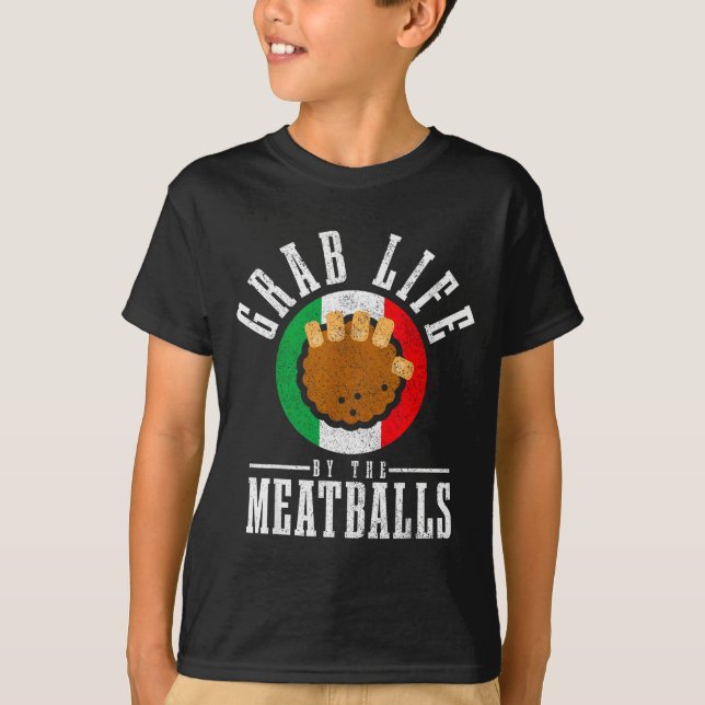 Camiseta Italian Chef Grab Life By The Meat Funny Italy Ita (Frente)