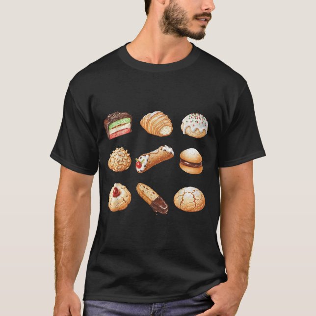 Camiseta Italian Christmas Cookie Xmas Holiday Men Women Ki (Frente)