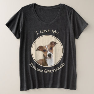 Camiseta Italian Greyhound Painting - Cute Original Dog Art