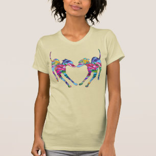 Camiseta Italian Greyhounds Tropicais