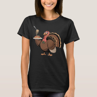 Camiseta Italian Turkey Serving Spaghetti Funny Foodie