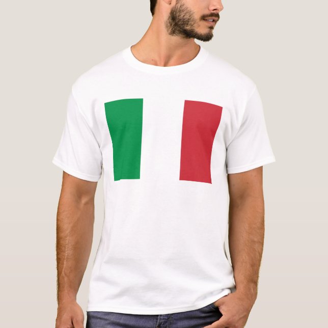Camiseta italiana de bandeira (Frente)