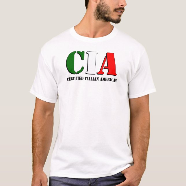 Camiseta Italiano americano certificado (Frente)