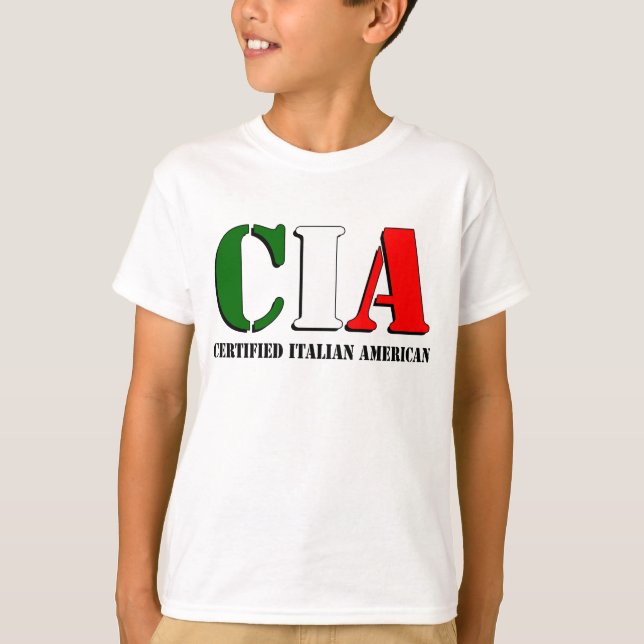 Camiseta Italiano americano certificado (Frente)
