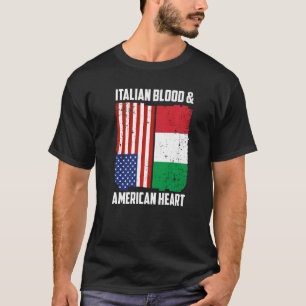 Camiseta Italiano Blood & American Heart Roots Itália
