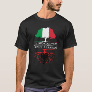 Camiseta Italiano crescido com albanês Raízes Albânia T Shi