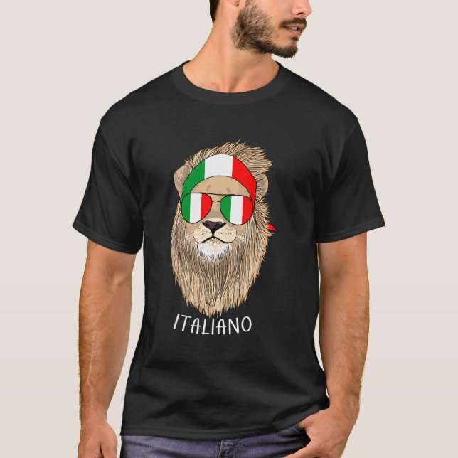 Camiseta Italiano Itália Bandeira Patrimônio Italiano Itáli (Frente)