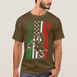 Camiseta Italiano Motocross Itália Flag Offroad Dirtbike