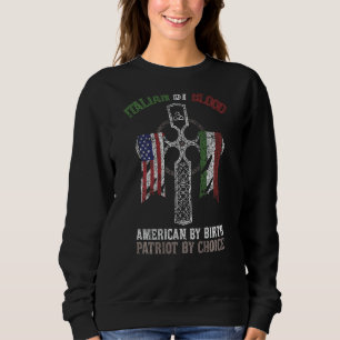 Camiseta Italiano por Blood American por Birth Patriot of C