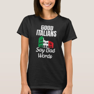 Camiseta italiano Sinalizador bom italiano diz palavras rui