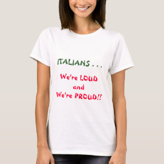Camiseta Italianos orgulhosos altos