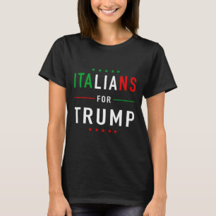 Camiseta Italianos Pelo Trump Taliano Apoiador Donald Trump