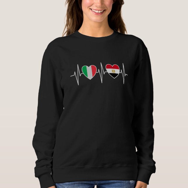 Camiseta Italy And Egypt Egyptian Flag Flags Premium (Frente)