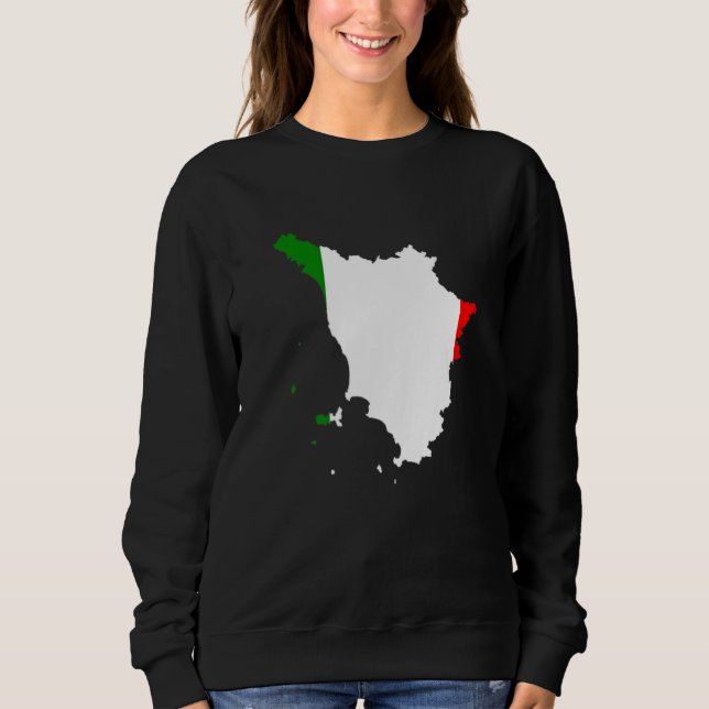 Camiseta Italy flag in Tuscany outline Tuscany (Frente)