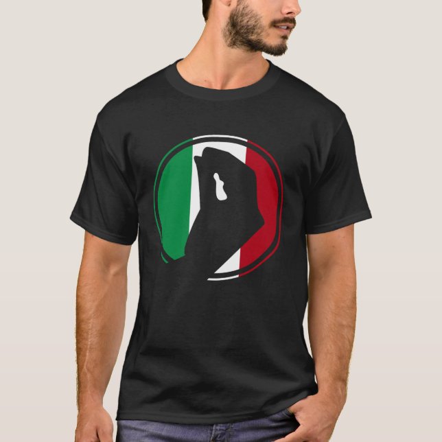 Camiseta Italy Flag Italian Roots Humor  Italian Hand Gestu (Frente)