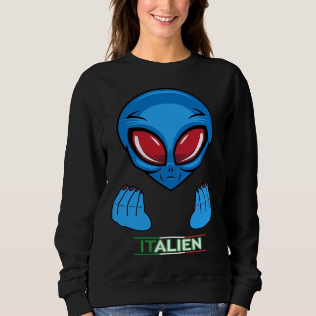 Camiseta italy holiday alien italian (Frente)