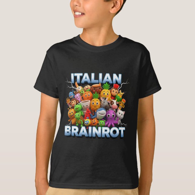 Camiseta Italy Italian Brainrot Funny Meme Characters Trend (Frente)