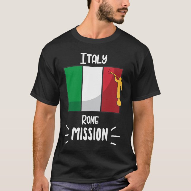 Camiseta Italy Rome Mormon LDS Mission Missionary (Frente)