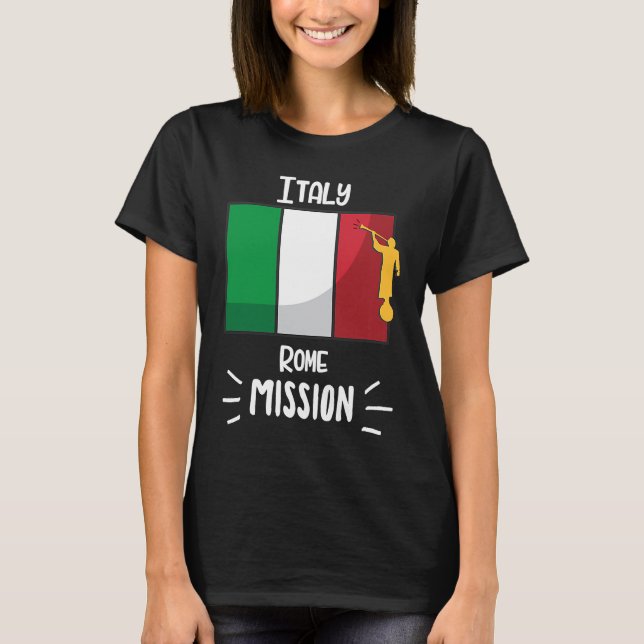 Camiseta Italy Rome Mormon LDS Mission Missionary (Frente)