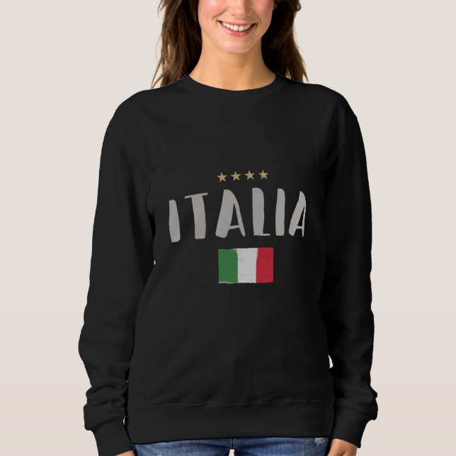 Camiseta Italy Soccer Football Fan Shirt Flag (Frente)