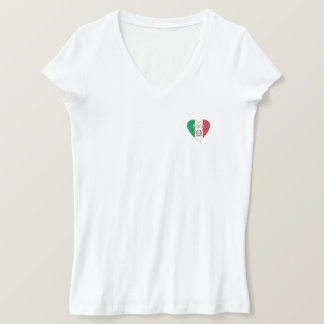 Camiseta Italy Souvenir ITALIA BANDERA nacional en corazón