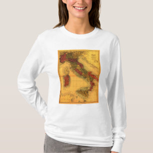 Camiseta ItalyPanoramic MapItaly