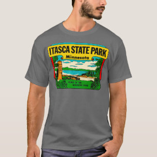 Camiseta Itasca State Park Minnesota Vintage Travel