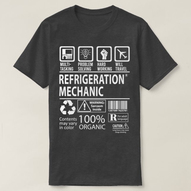 Camiseta Item de Presente de Trabalho Mecânico de Multitare (Frente do Design)