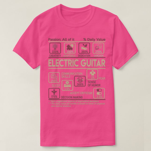 Camiseta Item de Presente de Valor Diário de Multitarefa de (Frente do Design)