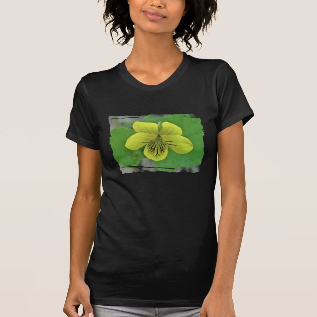 Camiseta Itens de Coordenada de Violeta Amarelo Selvagem (Frente)