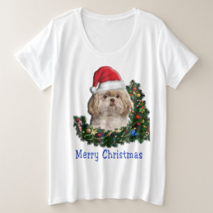 Camiseta Itens de Natal do Shih-Tsu Dog