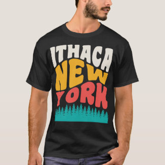 Camiseta Ithaca New York State Parks Hiking Camping
