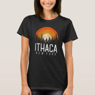 Camiseta Ithaca Nova Iorque Nova Nova York Retro Vintage 70