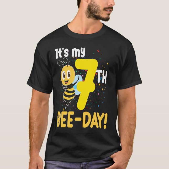 Camiseta It's 7th Bee Day Honey Beekeeper Apiary Beekeeping (Frente)