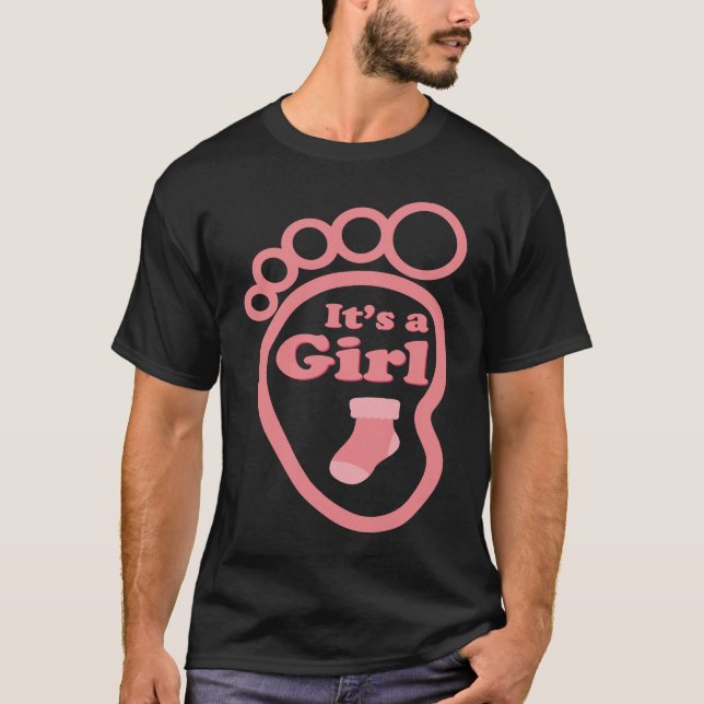 Camiseta It's a Girl New Baby Reveal Party Pregnancy Announ (Frente)