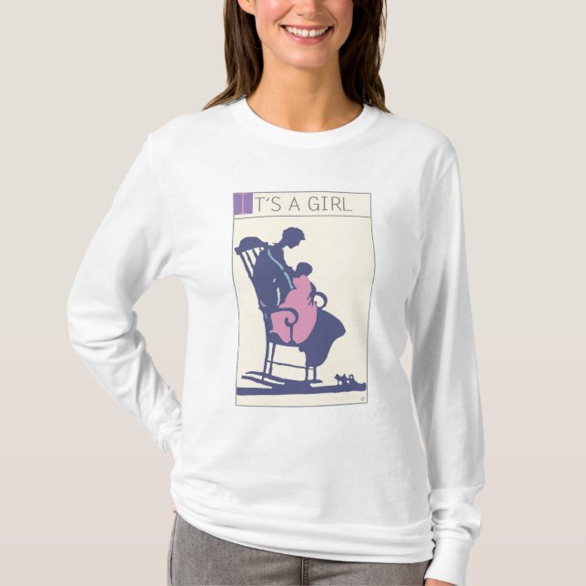 Camiseta <It's a Girl> pelo mineiro de Steve (Frente)