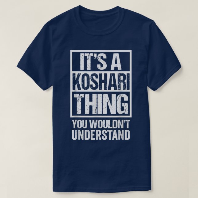 Camiseta Its A Koshari Thing You Wouldnt Understand Koshary (Frente do Design)