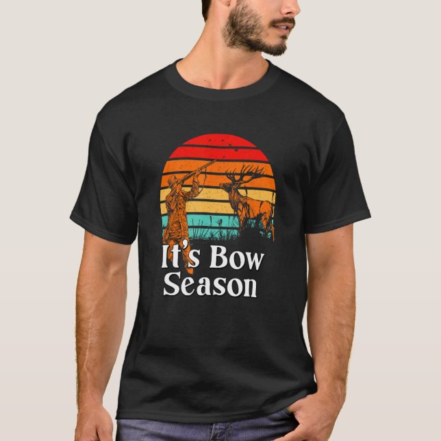 Camiseta Its Bow Season Bowhunting Wildlife Bowhunter Outdo (Frente)