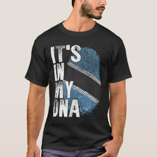 Camiseta ITS EM MY DNA Botswana Flag Motsuana Roots Priorid