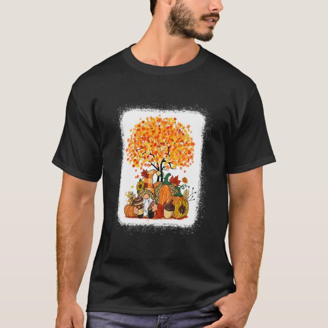 Camiseta It'S Fall Y'All Gnomes Pumpkin Autumn Tree Fall Le (Frente)