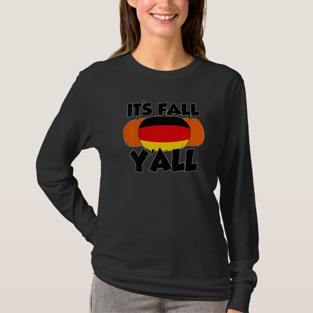 Camiseta It's Fall Y'all Thanksgiving Pumpkin Italy  1 (Frente)