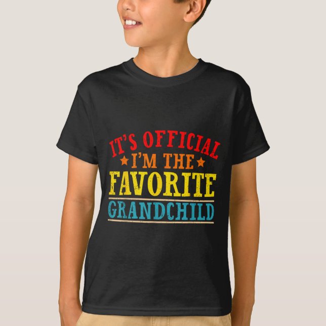 Camiseta It's I'm The Favorite Granhild Funny Family  (Frente)