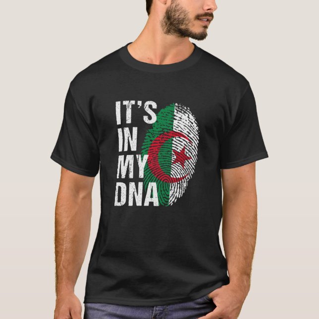 Camiseta It's in My DNA algerian Pride  Algeria Flag men wo (Frente)