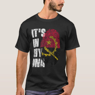 Camiseta IT's IN MY DNA Angola Flag Angolan
