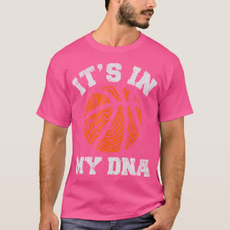Camiseta It'S In My Dna Basketball Player Coach Funny Team