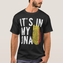 Camiseta It's in my DNA Belgium Flag Fingerprints