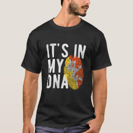 Camiseta It's in my DNA Bhutan Flag Fingerprints
